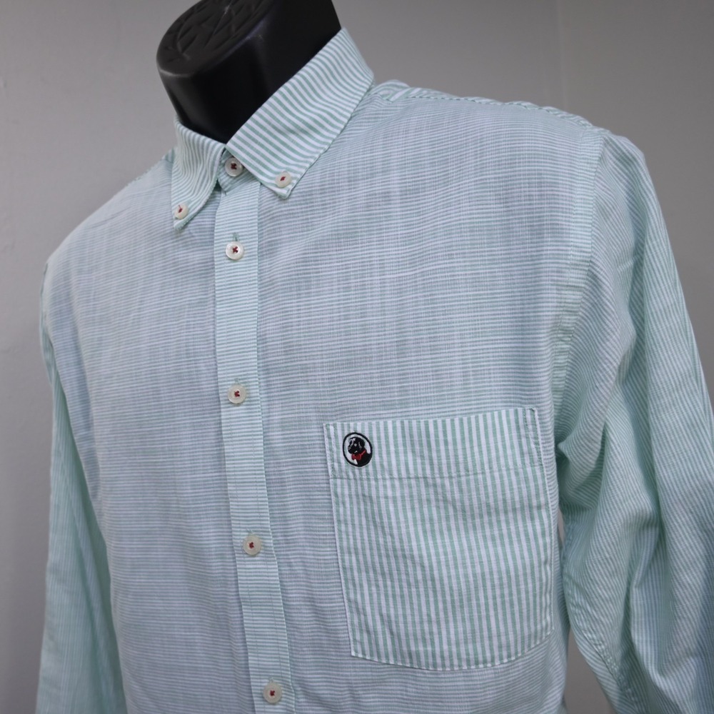 Southern Proper Dress‎ Shirt Striped Long Sleeve Front Pocket Mens Size Medium